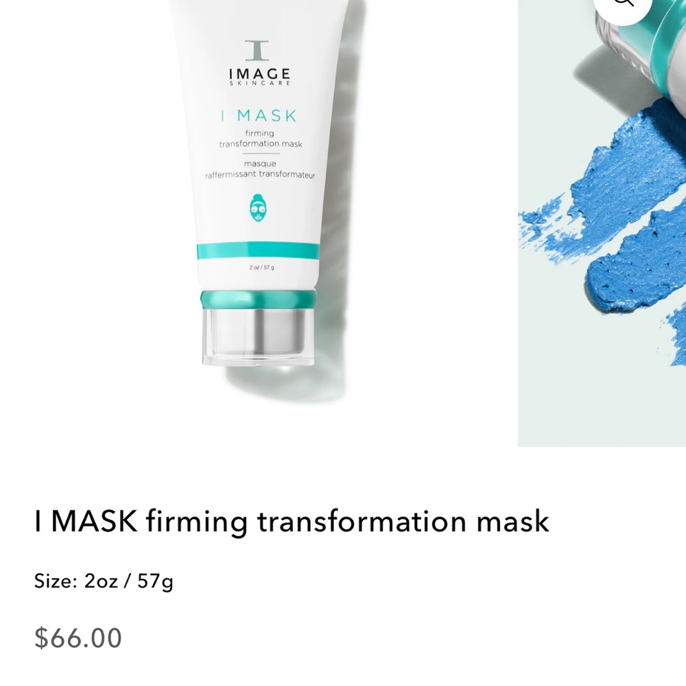 I IMAGE Skincare I Mask Firming transformation mask BNIB 2oz